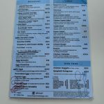 Menu Blu Brunch cafe Quinta Shopping