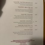 Menu vegan restaurant Outro Lado Faro