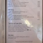 Menu Vila Velha Sagres