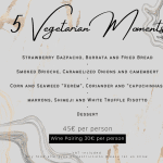 Vegetarian Menu Inevitável Restaurant & Wine Bar