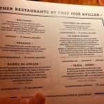 Menu Mini Bar Lisbon