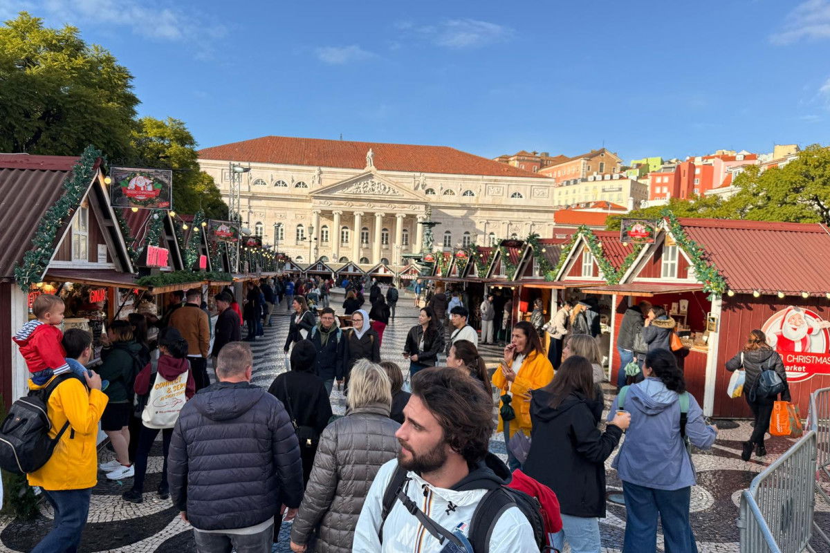 Rossio Christmas Market Lisbon